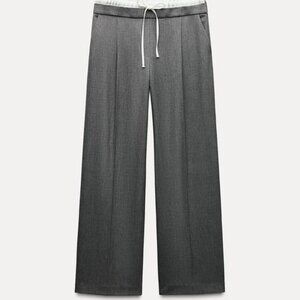NWT ZARA SIDE STRIPE DOUBLE WAIST PANTS SIZE M